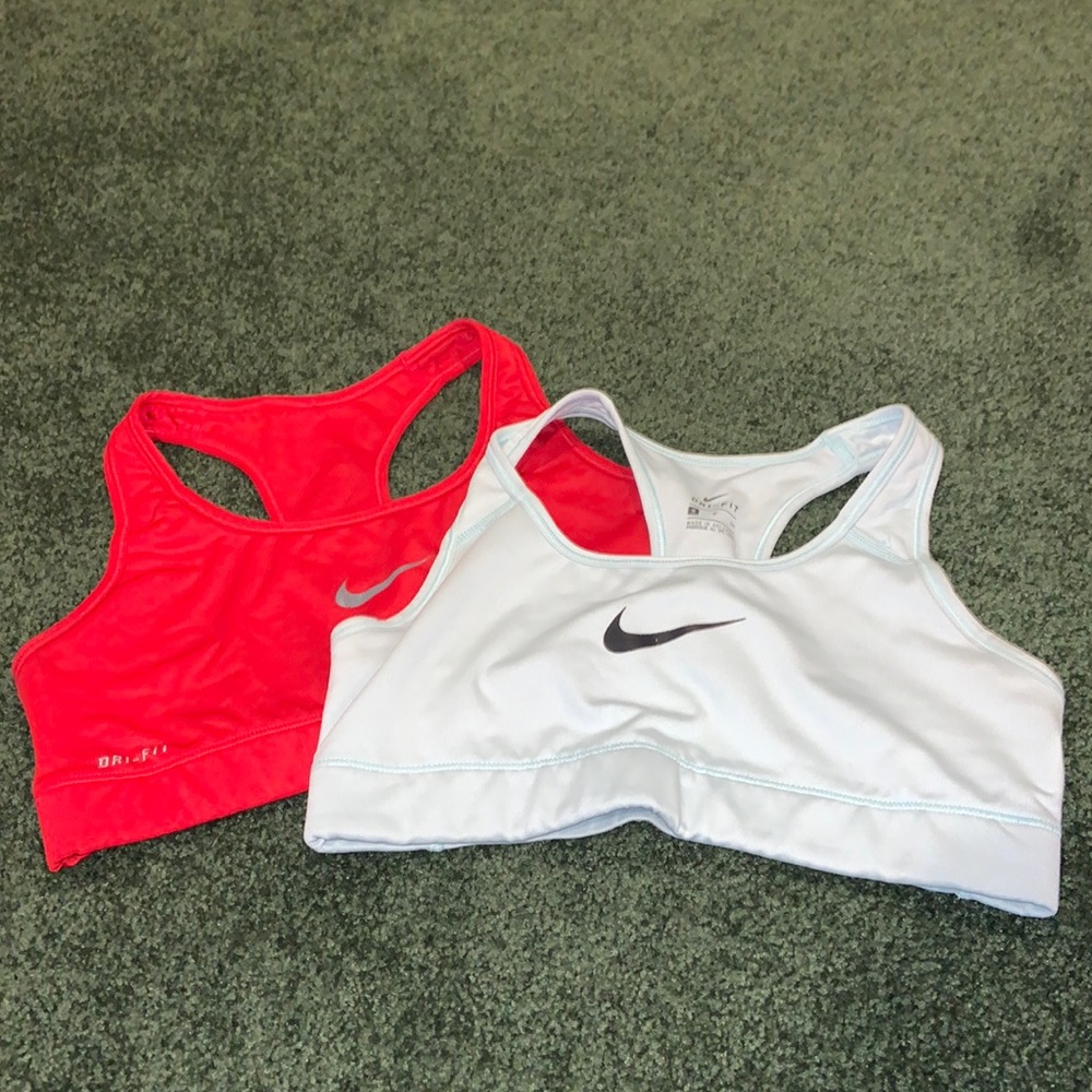 Nike Womens Size Small Dri-fit Used Sports Bras Lot Of Two